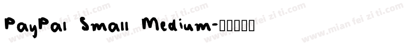 PayPal Small Medium字体转换